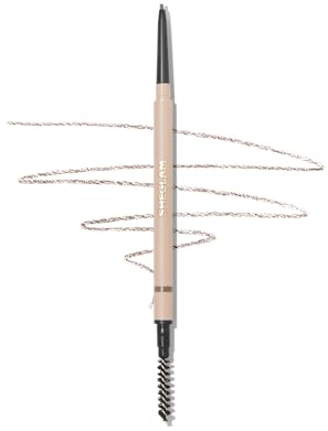 SHEGLAM Insta-Fill Eyebrow Pencil Long Lasting Non-Sticky Sweatproof Matte Eye Brow Pen Makeup-Light Brown