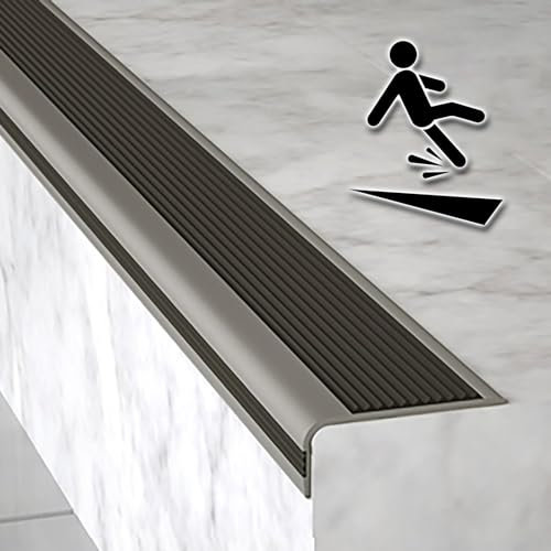 Intérieur Antidérapant Protection De Bord De Marche D'escalier, Auto Adhésif Nez De Marche Profilé D'escalier, Ignifuge Bandes Décoratives De Bordure De Marche, L Profilé Protection d'angle Rebords. (