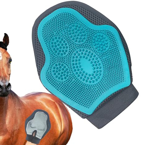 Dtaigou Mitaine de lavage pour chevaux, gants de massage pour chevaux,Mitaine de toilettage pour animaux de compagnie - Mitaine en Silicone pour poils d'animaux, mitaine de toilettage pour animaux de