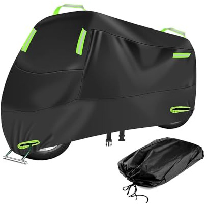 Motorcykelskydd motorcykelskydd till Yamaha Tricity 300 Tricity300 vattentätt tyg UV-regnskydd inomhus utomhus skyddstillbehör, grön stil
