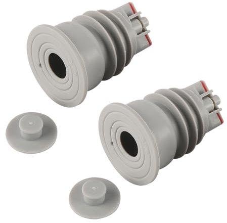 Namvo Junta de Manguera de Desagüe para Lavadora, Anillo de Sellado de Manguera de Silicona, Junta de Manguera de Desagüe Inhibidora de Olores para Lavadora, Junta de Desagüe de Suelo, 2 Unidades