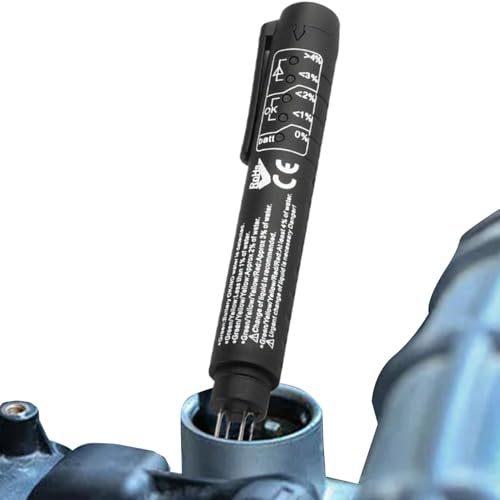 Penna per tester del liquido dei freni per autoveicoli, penna per tester del liquido dei freni - Strumento di test diagnostico per auto con display indicatore LED - Tester per freni del rimorchio a ri