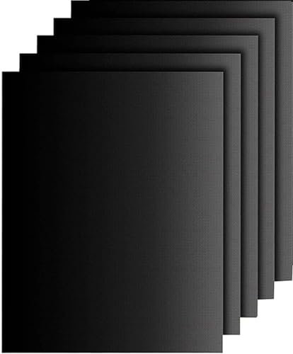 5 tappetini per barbecue, 40 x 32 cm, antiaderenti, senza PFOA, riutilizzabili e resistenti al calore, per barbecue a gas, grill elettrico e barbecue a carbonella