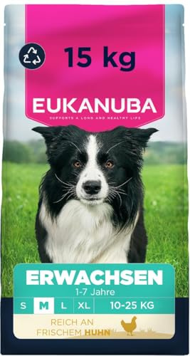 Eukanuba Fresh Chicken - Complete Dry Dog Food - For Adult Medium Breed Dogs 15KG