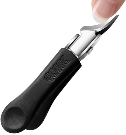 Cortauñas curvadas - Tijeras de manicura - Herramientas de manicura de ancha para mantenimiento diario, viajes, hogar y
