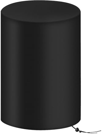 Cubierta Para Barril De 200 Litros | Funda Cubretoneles Con Cordón Ajustable,Protección Impermeable Y Antipolvo Para Muebles De Jardín Césped Y Senderos Todo Clima