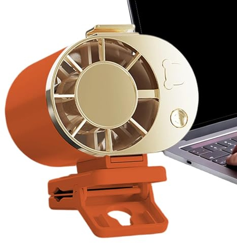 Genérico Ventilador Ponible - 3 Velocidades Equipo Recargable USB Ajustable,Ventilador de Mano Portátil | Para Verano Viajes Camping Playa Festivales Deportes Oficinas Escritorio Senderismo