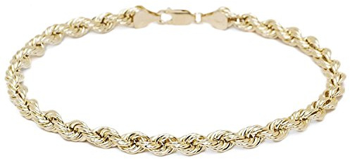 PRINS JEWELS 14 karat 585 Gold Kordel Armband Gelbgold 3.80 mm. Breit (21)