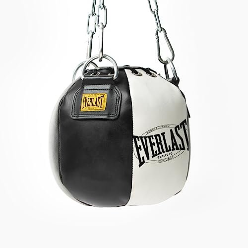 Everlast Unsiex Erwachsene Sport Boxen Punching Ball 1910 Headhunter Bag, Schwarz/Weiß, 10 LBS