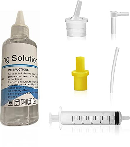 Inkpro Sublimation Printhead Cleaning Kit Inkjet Universal Printer Nozzle Cleaner Solution Print Head Cleaning for Epson HP Brother Canon - Works on Sublimation Ink, Pigment Ink and Dye Ink (100 ml)