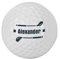 Herz & Heim® Golfball mit Namen personalisert / 3er Pack/Golf-Geschenk Schläger