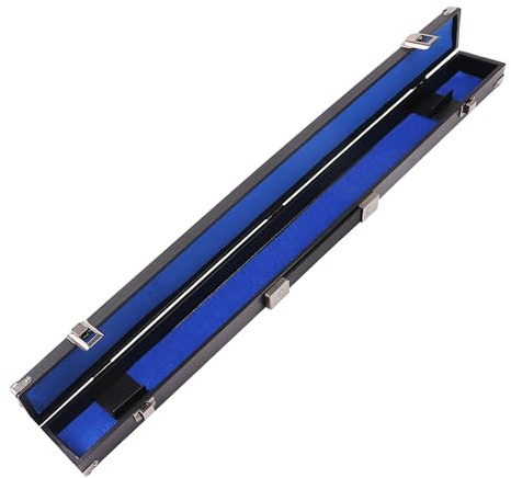 GSE 1x1 Hard Billiard Pool Cue Box Case, Holds 1 Butt and 1 Shaft, Blue