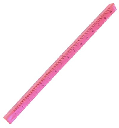 Righello Triangolare 15 Cm Righter Straight Practical Stationery Dual Scale Measuring Tool Office School Forniture, Colore Casuale