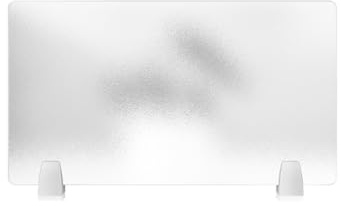 Separador Divisor de escritorio acrílico con abrazadera, panel de privacidad, separador de mesa translúcido esmerilado, estación de trabajo de oficina independiente, pantalla de privacidad Mesa