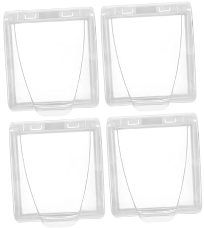 Gatuida 4pezzi Copertura Per Elettrica Scatola Interruttore Resistente Alle Intemperie Protezione Per Prese Bagno Installazione Senza Attrezzi Adesivo