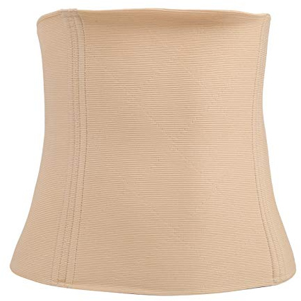 TZOXTLH Correa ajustable para el abdomen, para deportes, fitness, adelgazante, banda para el vientre, cinturón moldeador de cuerpo, recortador de cintura (Faja abotonada (color piel) L)