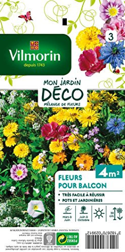 Vilmorin 5860442 Fleur annuelle pour Balcons Multicolore 9 x 0.5 x 16 cm