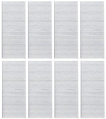 Glarks 5000 Stück 18 Gauge 5,1 cm verzinkte Nägel gerade Finish Nagel Sortiment Kit für Formen Schrank Montage (F50)