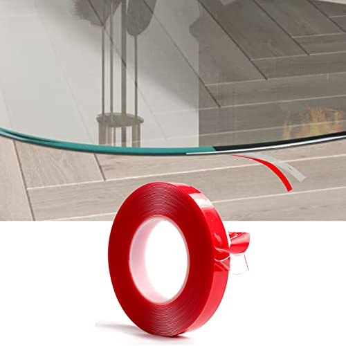 Guarnizione in silicone per piastra in vetro/forno/piastra di base/camino, trasparente, 6 mm x 1 mm, super sottile e senza cuciture (5 m)