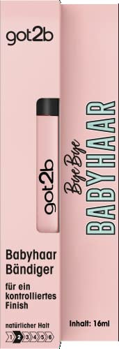 got2b Spazzola Mascara per capelli Bye Bye (16 ml), spazzola per il fissaggio dei capelli del bambino conferisce una finitura lucida, leggera e non grassa, anche per i viaggi