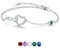 Infinity Bracelet for Women, Hypoallergenic Eternal Love Bracelet with Cubic Zirconia Adjustable Love Heart Bracelets Jewellery Gifts for Lady Girls Christmas Birthday Gifts, Emerald Stone