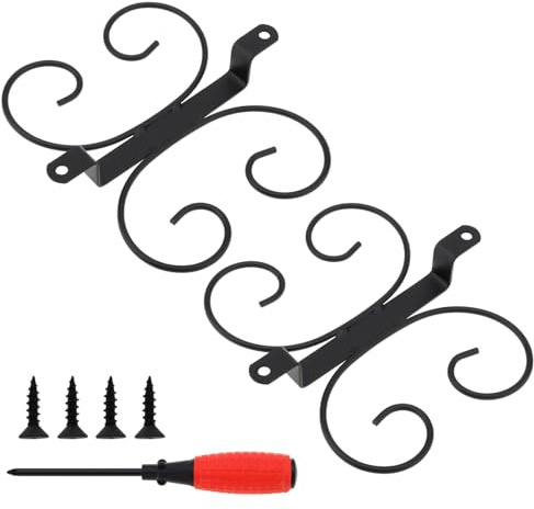 HOJLKLD 2-pack 22,86 cm vinglashållare, vinglashängare under skåp, vinglashållare, 4 krokar organiserare för kök och bar med 4 st skruvar, skruvmejsel