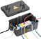FGB Große Kabelbox Wasserdicht IP54-33 x 22 x 13.5cm, Wetterfester und wasserdichte Kabelbox Outdoor zum Schutz von Verlängerungskabel, Outdoor Steckdose, Außensteckern - Schwarz