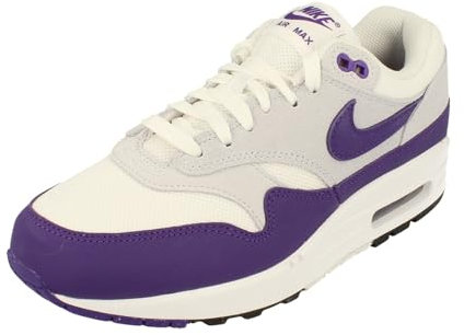 NIKE Men's Air Max 1 Sc Sneaker, White Field Purple Football Grey Black, 5 UK