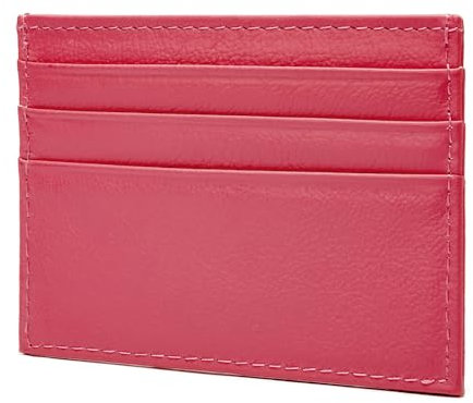 FOMAX Geldbörse Kartenetui aus echtem Leder, Elegantes Design mit übersichtlicher