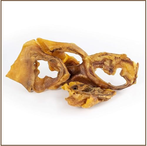 PrideDogs Schweineohrmuscheln 1 kg | Premium-Kausnack für Hunde | 100% Schwein aus Deutschland | Geruchsneutraler Beutel