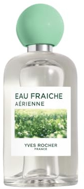 Yves Rocher Agua Fresca Eau Fraîche Aérienne - Eau de Toilette Perfume Fresco – Fragancia Cítrica Verde con Menta y Cidra – Vegano y Ligero 100 ml - Idea de Regalo