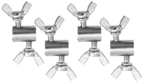 DECHOUS Clip per Fune Metallica in Acciaio Inossidabile 4 Pezzi Morsetto a Vite Resistente alla Ruggine per Cavi da 6mm per Ancoraggio e Fissaggio Sicuro