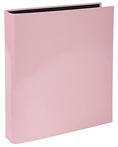 Exacompta 54566E Aquarel Ringbuch. Made in Germany. 2-D-Ring-Mechanik DIN A4 Füllhöhe 25 mm Rosa Kalender Organizer Ring-Ordner Hefter Plastikordner ideal für Büro und Schule, 1 Stück