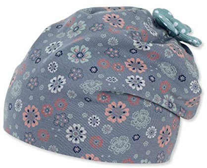 Sterntaler Baby - Mädchen Slouch-beanie 1402162 Beanie-Mütze, Blau, 49