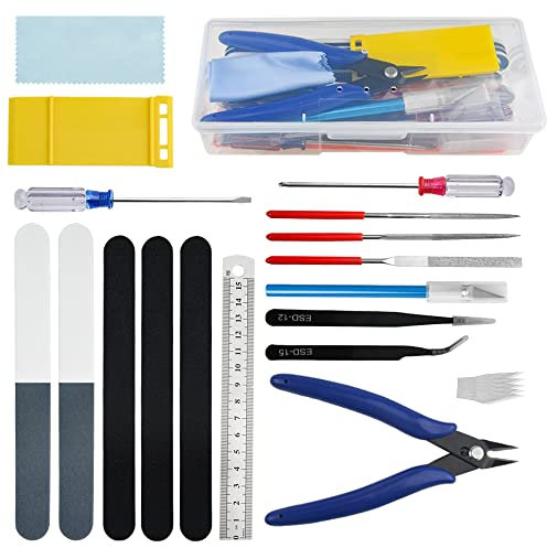 WMYCONGCONG 18 Stück Gundam-Modell-Grundwerkzeugsatz für die professionelle Reparatur und Befestigung von Automodellen