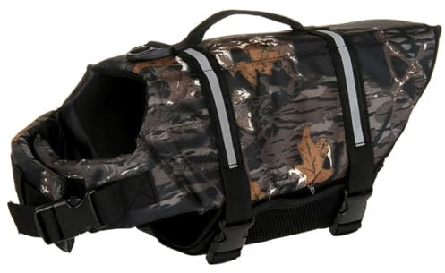 Hundeschwimmweste Mit Griff, Haustier-Schwimmweste, Verstellbarer Schwimmwestenmantel Für Kleine Welpen Und Große Hunde (Pattern 4,L)