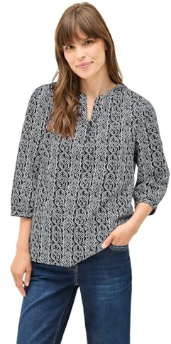 CECIL Damen B345617 Gemusterte Tunika, Universal Blue, L