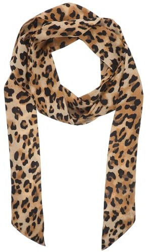 Healvian Cintura Sciarpa Donna Stampa Leopardata Lunga 188 Cm in Stoffa Morbida per Jeans Abiti e Vita, Accessorio Versatile Lavabile in Lavatrice per Uso Quotidiano