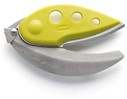 Chef'n LooseLeaf Plus Kale and Herb Stripping Tool with Herb Scissors, Stainless Steel, Green, 13 x 6.5 cm