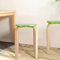 Cocoarm Hocker Sitzhocker Holzhocker Stapelhocker Küchenhocker Gymnastikhocker Wohnzimmer Möbel Dekoration 45.5 x 30 cm 4 Farbe (Grün)