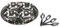 Stainless Steel Relish Chutney 9PC Pickle Dish Thali Bowls Serving Bowls Multipurpose Serving Set Nut Bowls (21cm)