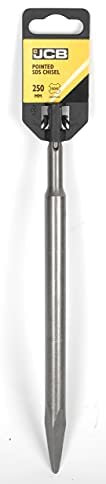 JCB - 250mm SDS Pointed Chisel with SDS Fitting - Compatible with Most Corded or Cordless Power Drills - Universal Fit - for Removing Render Demolition & Home Improvement