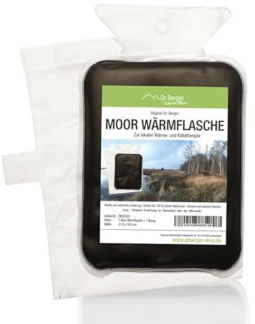 Dr. Berger Premium Natur Moorkissen Original Wärmeträger 21,5 x 16,5 cm - Physio, Wellness und zuhause. Moorkissen Moorpackungen mit natürlichen verbrauchsmaterialien Torf Schlamm Fango Wärmflasche