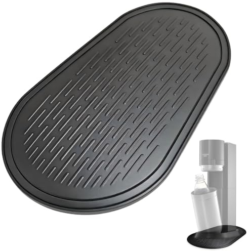 VINATO Tapis Égouttoir Anti-Dérapant pour SodaStream Duo/E-Duo, d'égouttement pour Machine à Soda, Imperméable et Antidérapant