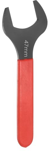 QUARKZMAN 47mm Llave Universal de Boca Fija Simple, 15 Grados Ángulo Llave Métrica Plana U Cabeza Mango Rojo Acero Carbono para Reparación Automotriz Muebles Ensamblaje Construcción Hogar