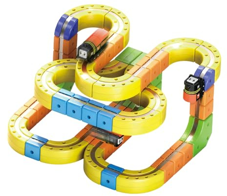 Yidueace Juego De Tren Eléctrico,Juguete Educativo Stem Seguro,Circuito 3D Flexible para Niños - Regalo Cumpleaños Navidad Viajes Escuela Infantil Casa Colegio Niños Niñas