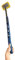 Long Reach Bathroom Cleaner Set | Easy to Use Long Handle Scrubber | Sponge Head for Shifting Grime | Micro-Fibre Head for Drying & Polishing | Extends from 66 to 96cm | from Easylife