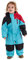 Killtec Schneeanzug Kinder Kesley Mini - Skioverall mit Kapuze - 10.000 mm Wassersäule - Skianzug für Jungen und Mädchen, Türkis, 122/128
