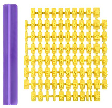 92pcs Alphabet Number Letter Cookie Biscuit Stamp Baking Impress Cutter Cake Mould