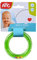 Simba ABC Ringrassel, Babyspielzeug, mit bunten Rasselperlen, Riffelung und Prägung zum Fühlen, D:9cm, ab 3 Monate